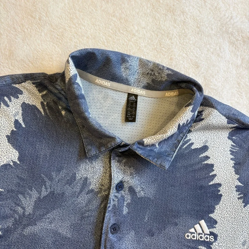 Adidas Flower Mesh Golf Polo Shirt size 2XL